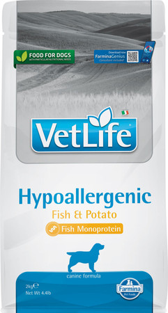 FARMINA Vet Life Hypoallergenic Fish / Potato Dog 2kg