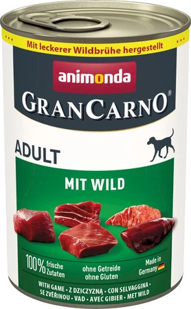 ANIMONDA Grancarno ADULT Dziczyzna 400g
