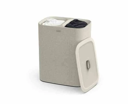 JJ-Kosz podwójny na pranie 90l. Tota, ecru