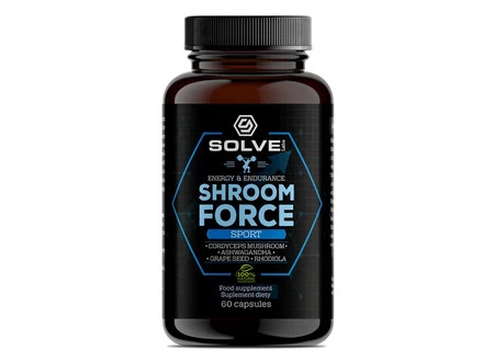 SolveLabs Shroom Force - Cordyceps Sinensis Atp Pre-workout przedtreningówka 60 kaps.
