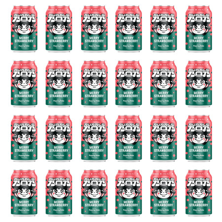 Zestaw 24x Popping Bubble Bob napój 330ml smak truskawka