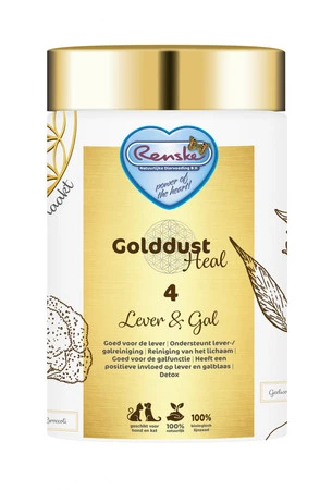 RENSKE GOLDDUST HEAL 4 – wątroba i woreczek żółciowy– poprawa funkcjonowania wątroby i wsparcie zdrowego trawienia (250g)