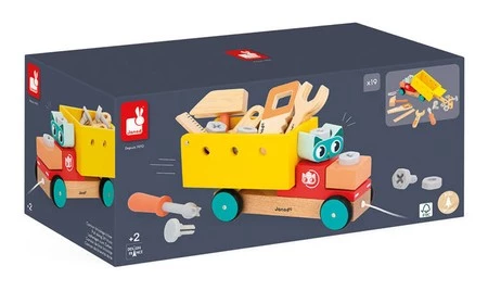 Janod Ciężarówka do składania do ciągnięcia Brico ‘Kids 2+