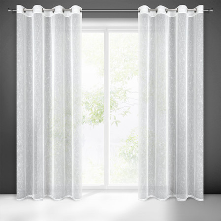 FIRANA GOTOWA KELLY 140 X 250 CM BIAŁY