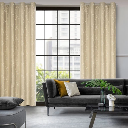 ZASŁONA DEKORACYJNA PIERRE CARDIN MARGO 140 X 250 CM BEŻOWY