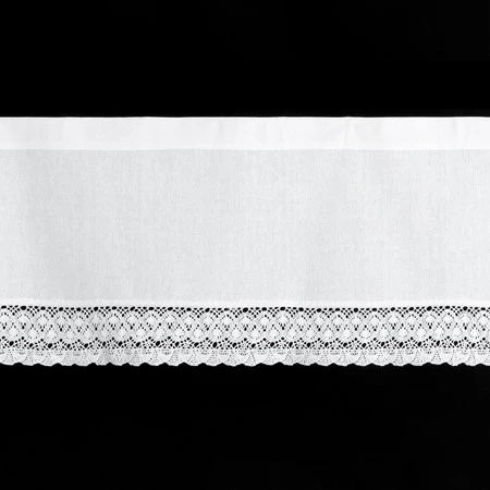 FIRANA GOTOWA ROSE NA TAŚMIE 150 X 30 CM BIAŁY