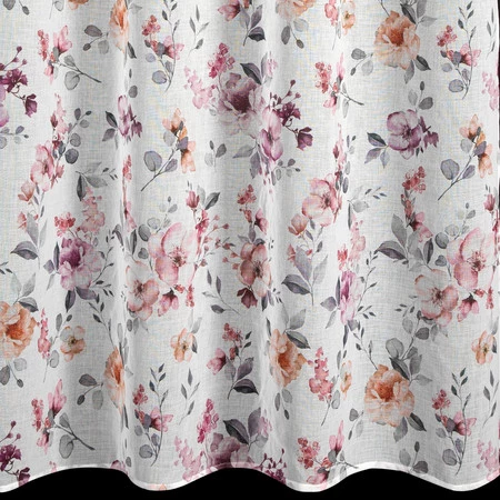 ZASŁONA GOTOWA ABRIL 140 X 240 CM BIAŁY