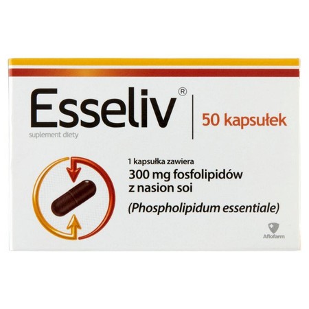 Aflofarm ESSELIV na wsparcie trawienia i wątroby 50 kaps.
