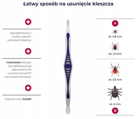 Kick the Tick przyrząd do usuwania kleszczy 1 szt