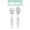 Beaba, Sztućce plastikowe w etui grey