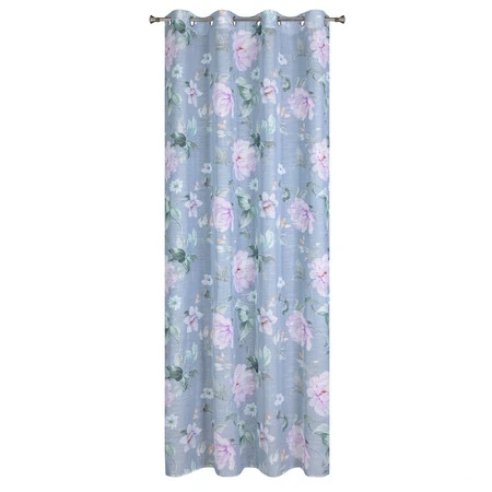 ZASŁONA GOTOWA FLORA 140 X 250 CM POPIELATY