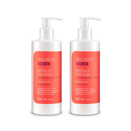Zestaw: 2x Sylveco Pure Line Mydło do rąk regenerująco-oczyszczające 300ml