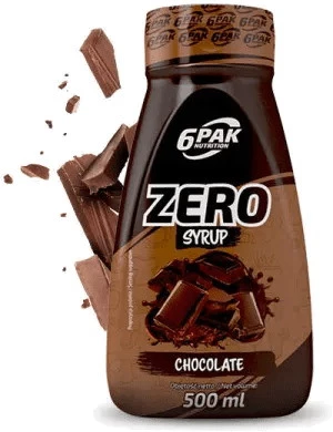 6PAK Syrop ZERO cukru 500 ml smak czekolada