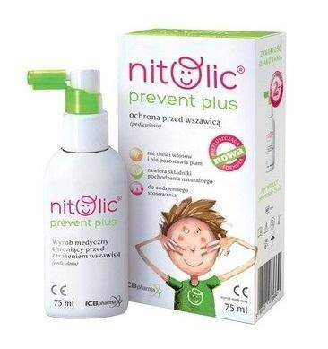 Pipi Nitolic Prevent Plus, spray przeciw wszawicy, 75 ml - wyrób medyczny