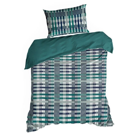 Komplet pościeli satynowej Nika 47, 160 x 200 cm, Ciemnoturkusowy