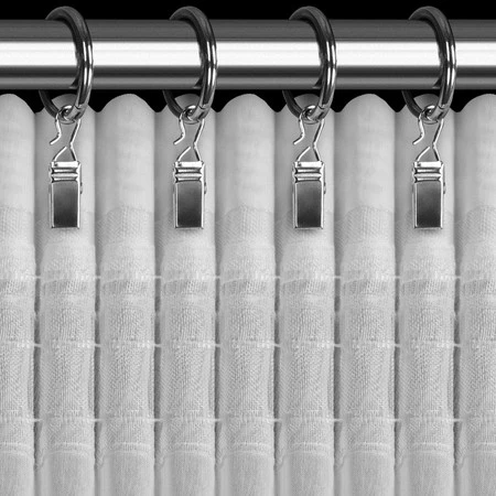 FIRANA GOTOWA ELENA NA TAŚMIE 300 X 150 CM BIAŁY