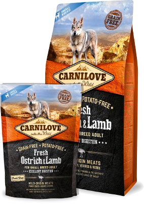 CARNILOVE Dog Adult Fresh Ostrich / Lamb Small 6kg