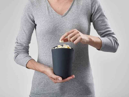 JJ - Zestaw 2 pojemników do popcornu w mikrofali M