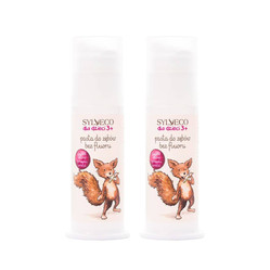 Zestaw: 2x Sylveco dla dzieci 3+ - Pasta do zębów bez fluoru - 75ml