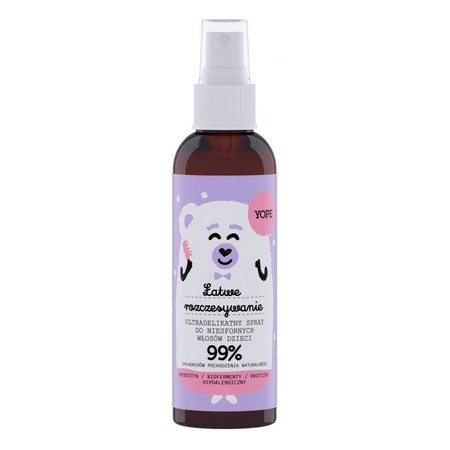 Yope - Ultradelikatny spray ułatwiający rozczesywanie włosów dzieci 150ml