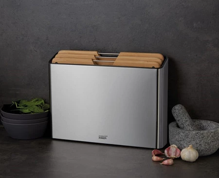 JJ-Zestaw 3desek bambusowych w stojaku FolioBamboo