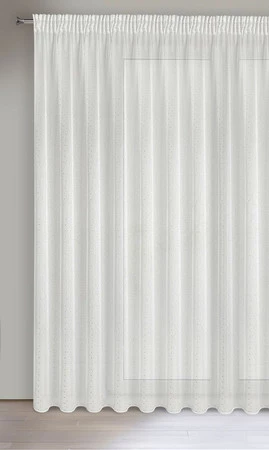 FIRANA GOTOWA SIBEL NA TAŚMIE 400 X 250 CM BIAŁY