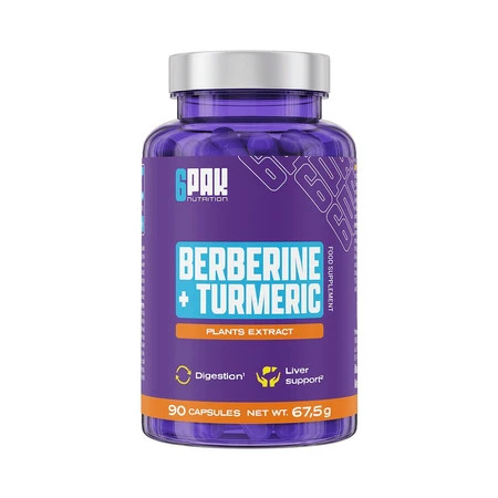 6PAK EL BERBERINE + TURMERIC 90 kaps.