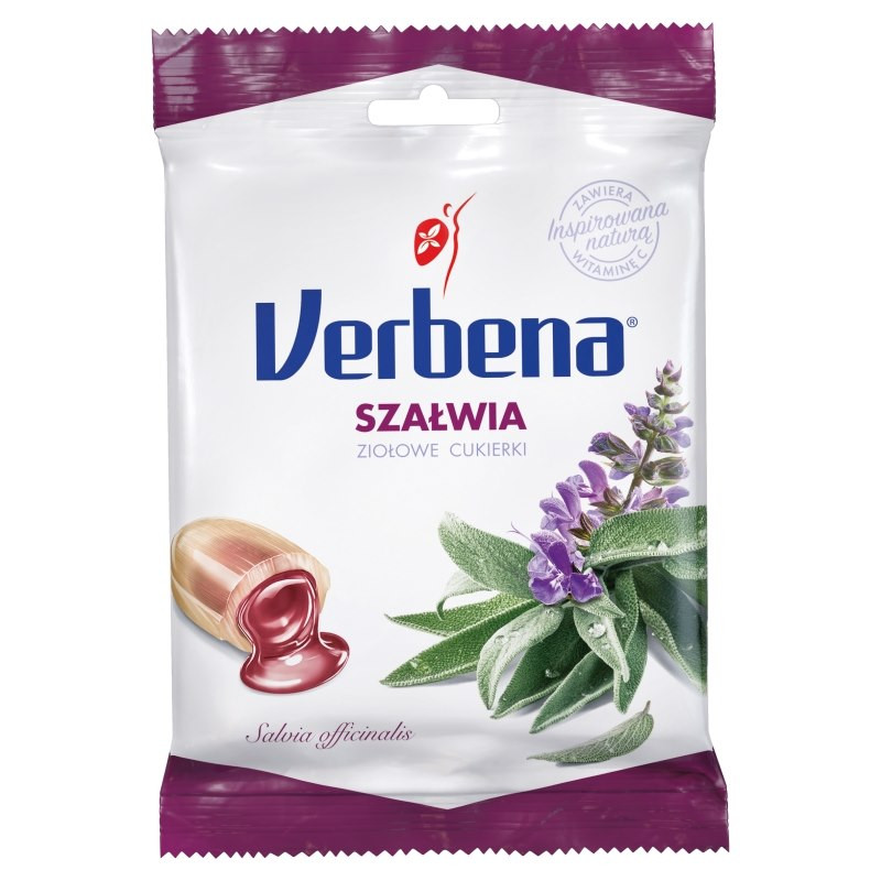 Verbena Ziołowe cukierki z szałwią x60 g
