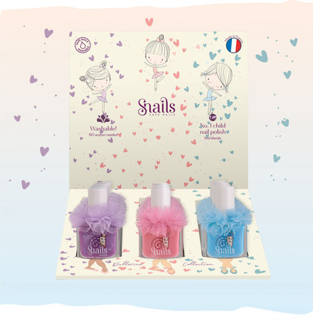 Snails, Lakier do paznokci zmywalny wodą, Ballerine Baby Cloud, 10,5 ml