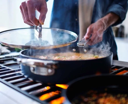 JJ-Patelnia 28cm ze składanym uchwytem+pokr. Space