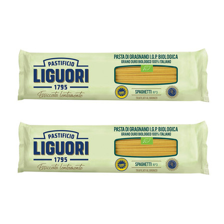 Zestaw 2x Makaron Liguori IGP Spaghetti BIO 500G