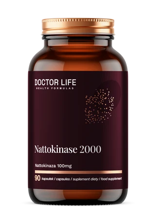 Doctor Life Nattokinase 2000 100mg wsparcie układu krążenia 90 kaps.