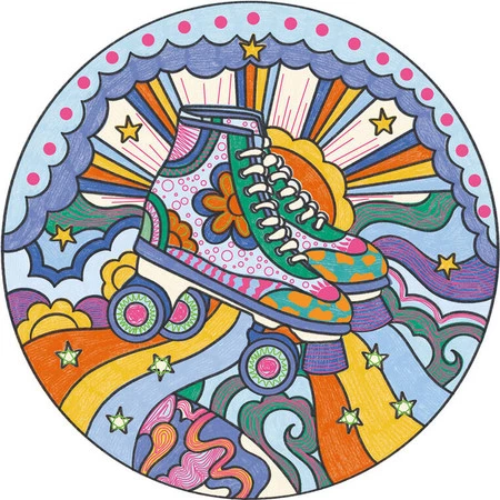 Janod Zestaw kreatywny Kontury i brokatowe wzory Kraina snów 8+