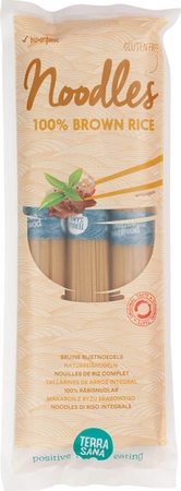 Terrasana − Makaron ryżowy razowy typu noodle bezglutenowy BIO − 250 g