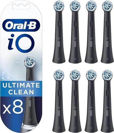 ORAL-B BRAUN KOŃCÓWKI RBCB-8 iO ULTIMATE CLEAN BLACK 8szt.