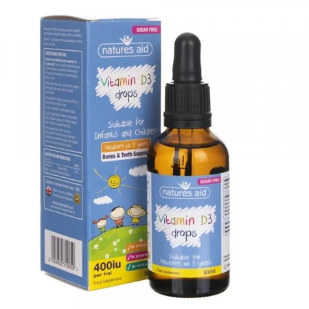 Vitamin D3 Drops 400IU suplement diety w płynie 50ml