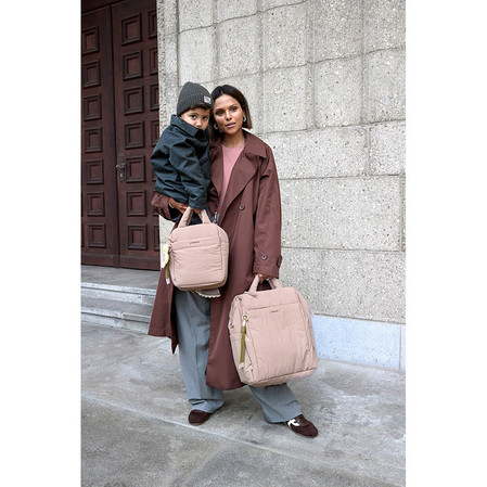 Lassig Plecak dla dziecka mini kwadratowy Minoa crinkled nylon powder rose