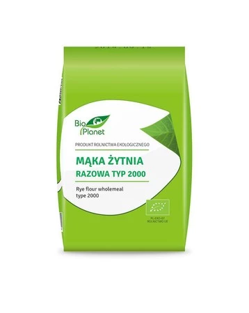 BIO PLANET Mąka żytnia razowa typ 2000 BIO 1kg