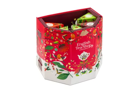 English Tea Shop, Herbata BIO, Kalendarz adwentowy, Tablica, 13 smaków, 25 piramidek
