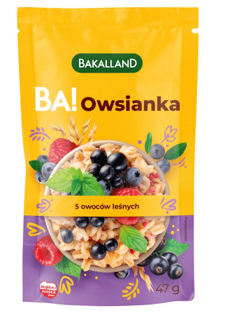 Bakalland Ba! Owsianka z 5 owocami leśnymi 47g