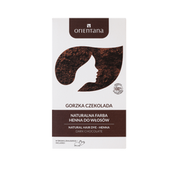 Orientana - Naturalna farba do włosów długich. Bio Henna Gorzka czekolada - 100 g