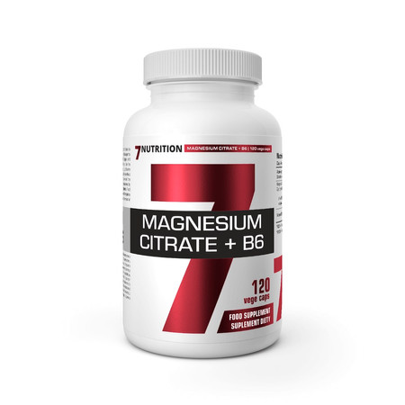 7NUTRITION MAGNESIUM + B6 Magnez z Witamina B6 - 120 kaps. vege