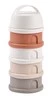 BEABA Pojemniki na mleko w proszku 4 komory cotton white/terracotta