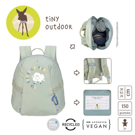 Lassig Plecak do przedszkola Tiny Outdoor Cloud light khaki