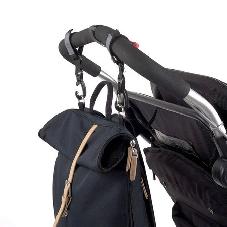 Lassig Green Label Plecak dla mam z akcesoriami Rolltop Backpack night blue