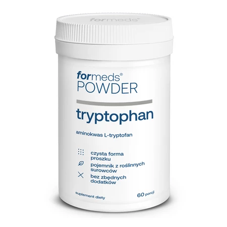 ForMeds Powder Tryptophan Aminokwas L-tryptofan w proszku na układ nerwowy 60 porcji