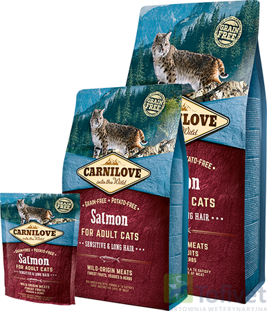 CARNILOVE Cat Adult Salmon Sensitive ŁOSOŚ 400g