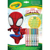 Crayola Kolorowanka dla dzieci z łamigłówkami i flamastrami Spidey i super-kumple 3+
