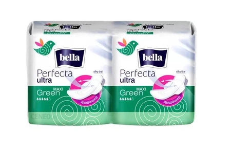 Bella Perfecta Green Maxi − Podpaski − 8+8 szt.
