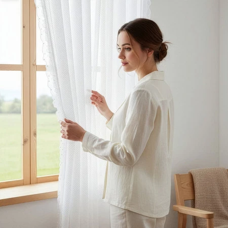 Firana gotowa Agness na Taśmie 140 x 270 cm, Biały